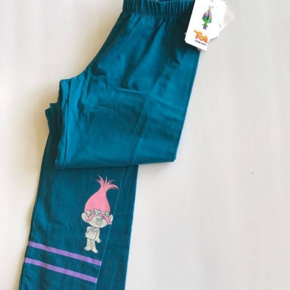 Dreamworks Pants - NWT Trolls leggings teal Dreamworks Juniors XS